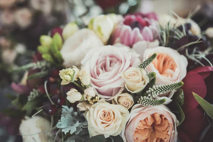 bouquet de fleurs pour la Saint-Valentin